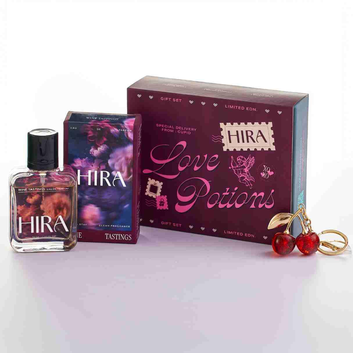 HIRA Wine Tasting 50ml & Key Chain Valentine Gift Set for Her-image-11