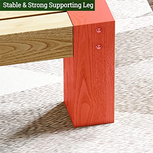 Qqxx Scandinavian Bed Frame,Natural Solid Wood Bed Frame,Japanese Platform Bed Frame With Storage Drawers,12" Tall Wooden Floor Bed Frame For Bedroom,Full Xl,53" W X 81" L X 12" H #TOP6