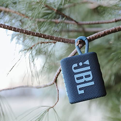 Jbl Go 3: Portable Speaker With Bluetooth, Builtin Battery, Waterproof And Dustproof Feature Blue Jblgo3Bluam #TOP5