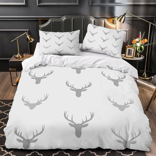 Housse de couette cerf super douce parure de lit microfibre haut de gamme - 2