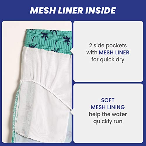 Image of maamgic Mens 7 inch Stretch Swim Trunks Quick Dry Mesh Lining Swimwear Bathing Suits