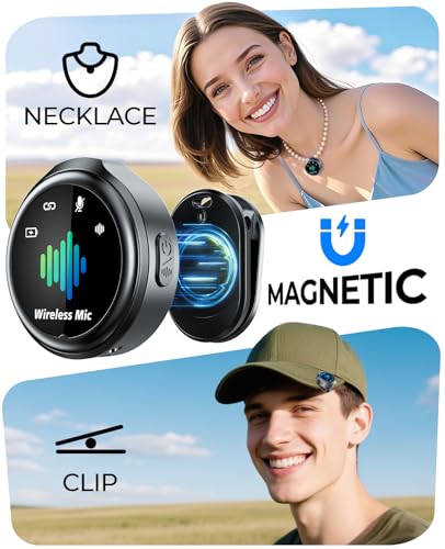 Image of Magnetic Wireless Microphone for iPhone: Smart Noise Reduction