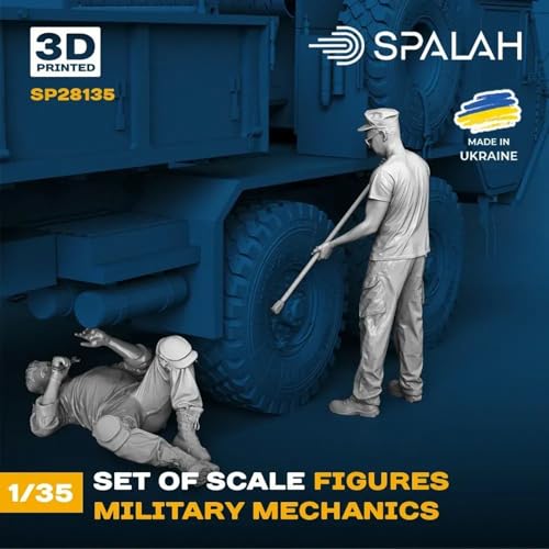 SPALAH 28135 set de figuras mecánicos militares 1/35 miniatura 4