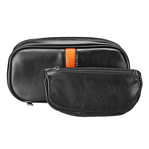 Weehey Pochette à Tabac Sac de Rangement Durable pour Fumeur avec Sac en Cuir Souple