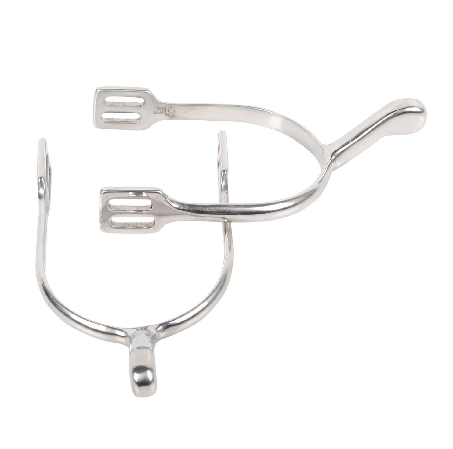 Reitsporen Reiten Sporen hochwertiger Edelstahl Radsporen Sonnenradsporen Kugelsporen Ballsporen Schwanenhalssporen Hammersporen Knopfsporen Riffelsporen Stecksporen (Damen 40, Schwanenhalssporen)