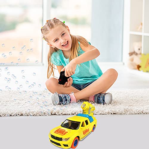 Artcreativity Remote Control Bubble Pickup Truck With Lights, Includes Rechargeable Bubble Blowing Car, Controller, Bubble Solution, Mini Funnel & Charging Cable, Indoor & Outdoor Bubble Toy For Kids #TOP5