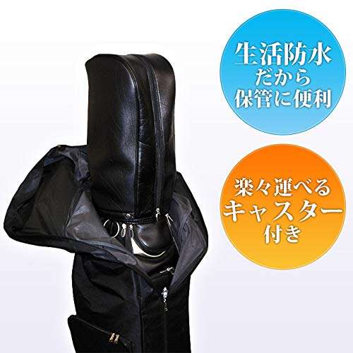 極美品 MAXFLI キャスター付 ゴルフトラベルカバー トラベルバッグ COMONGOLF（コモンゴルフ） トラベルカバー 9型 キャスター付き ゴルフ
