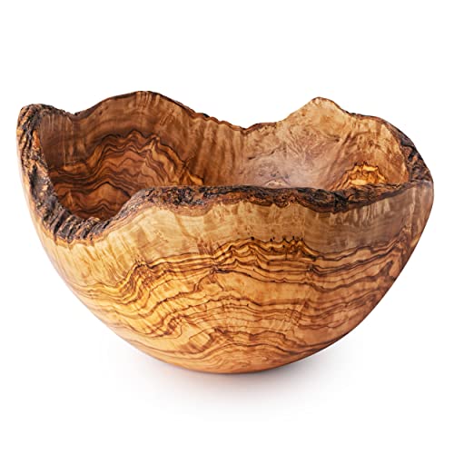 Forest Decor Olive Wood Fruit Bowls Natural Handmade Centerpiece Bowl