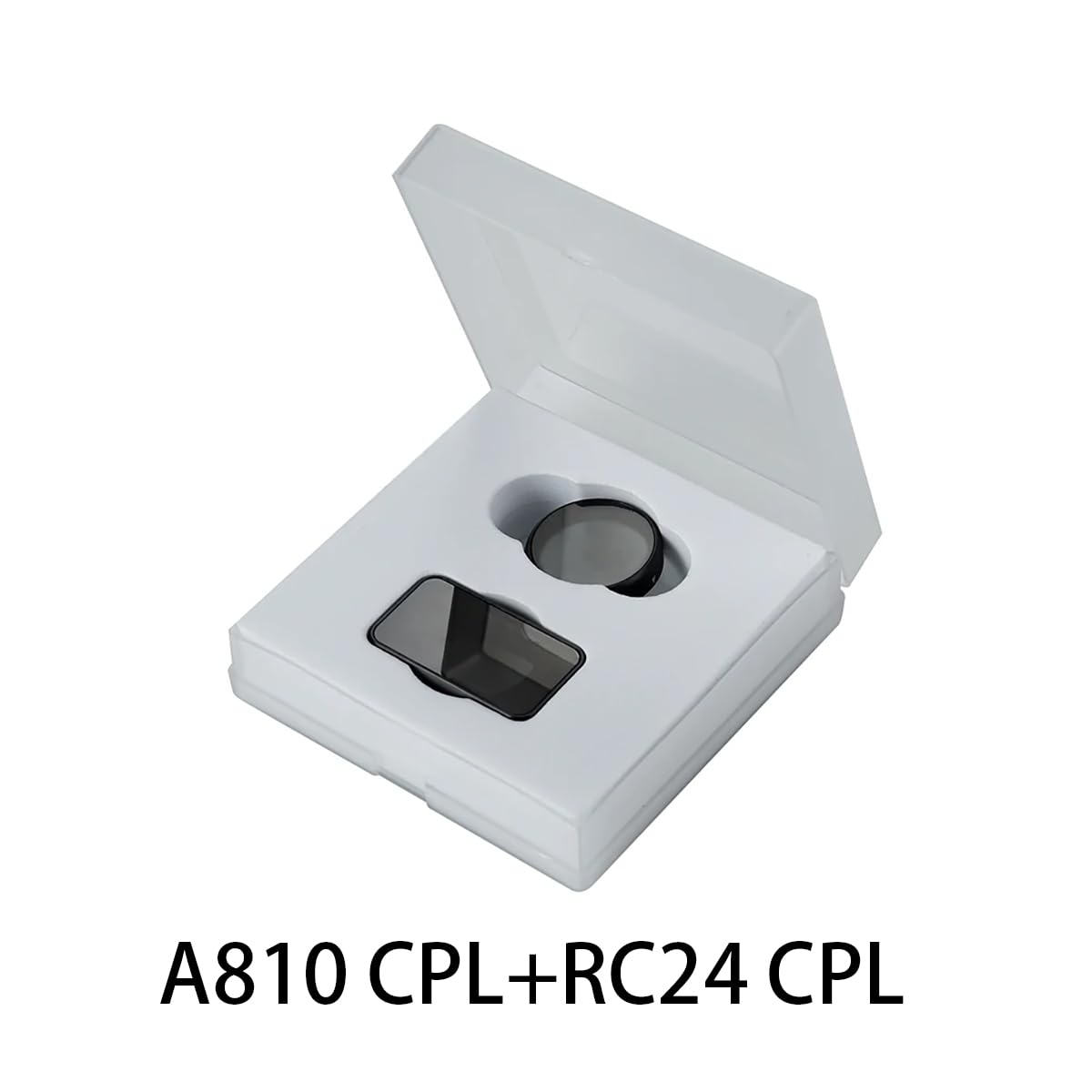 Set di filtri CPL per Dash Cam 70mai A810 4K HDR, copriobiettivo grandangolare antiriflesso nero (per 70mai A810+RC24 CPL)