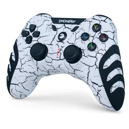 Ampia Compatibilità: Il controller wireless è compatibile con PS3, PC Windows (7/8/8.1/10/11), laptop, steam, raspberry Pi, smart TV Android, TV box. È dotato di una batteria ricaricabile, non è necessario sostituire la batteria.