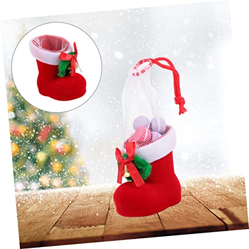 4pcs Christmas Boots Candy Holders Adorable Mini Decor for Boy Girl Holiday Party Bags Packaging for Festive Celebrations2