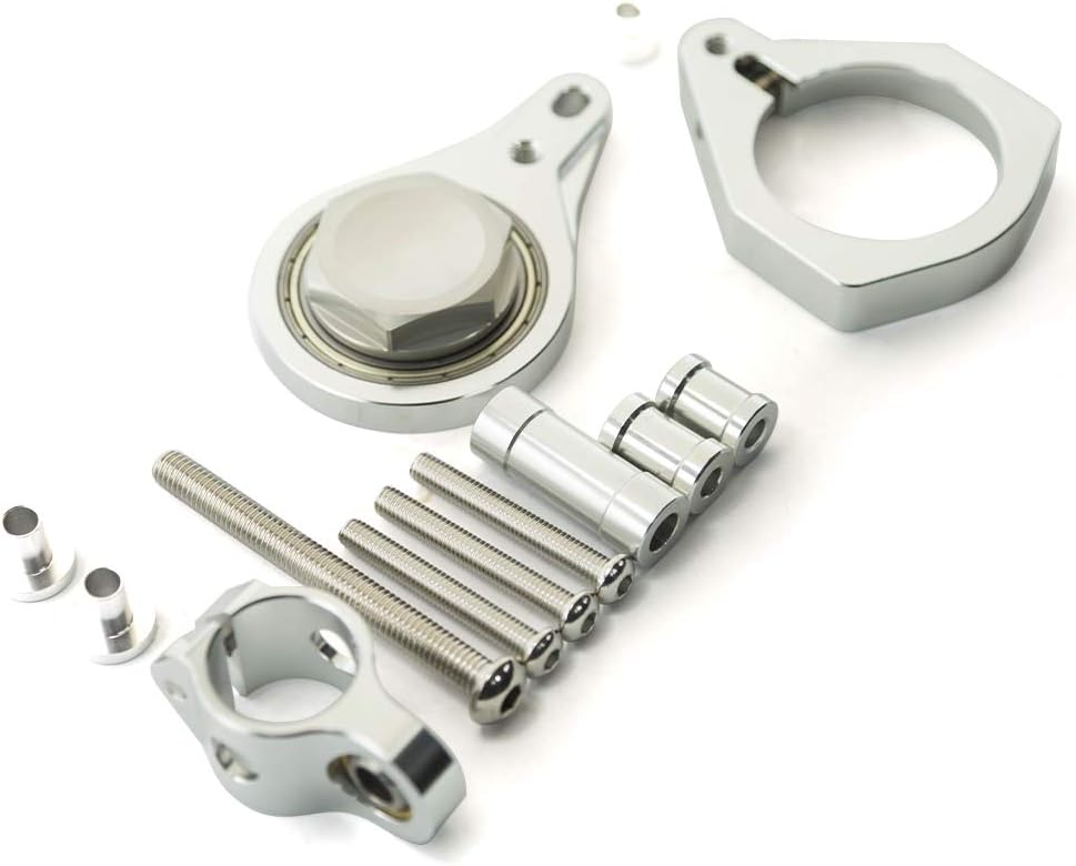 FXCNC Racing Motorcycle CNC Steering Damper Stabilizer Buffer Mounting Bracket Kit Compatible with S1000RR 2010-2011