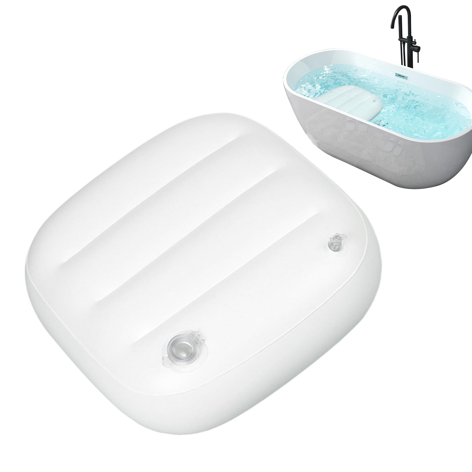 Almohada de Baño - Inflable Baño Spa Banco | Ergonómico Portátil Para Adultos Niños Baño Piscina Al Aire Libre Experiencia Relajación