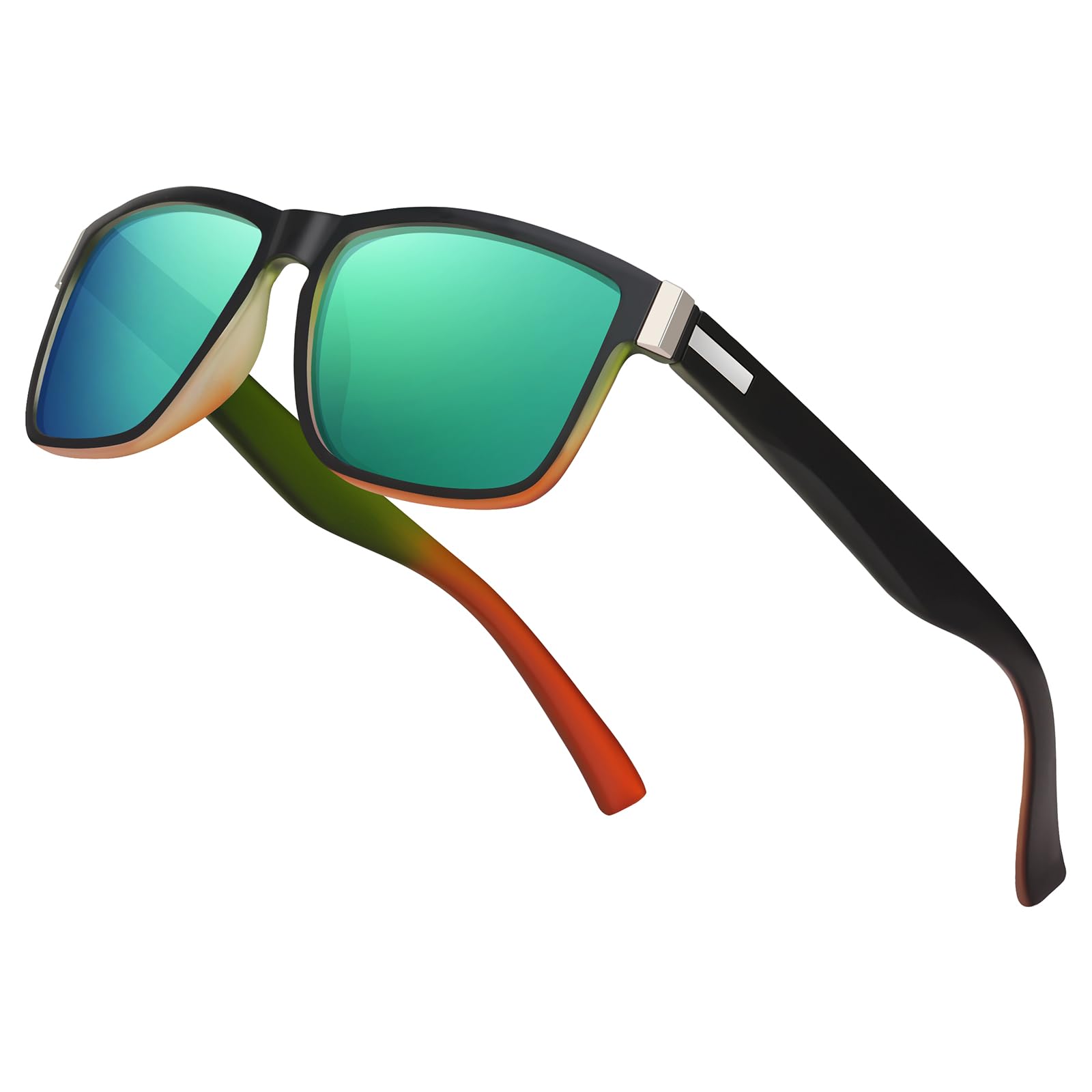RSQQAV Polarized Sunglasses for Men Women, 100% UV400 TAC Lens, for Driving Fishing Running, Retro Design