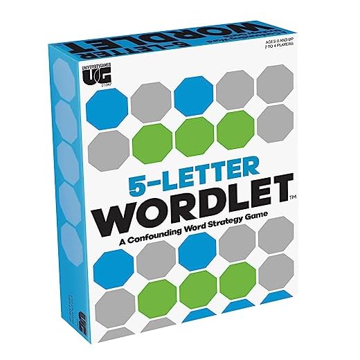 University Games | 5 Letter Wordlet Game for 2 to 4 Players Ages 8 and Up