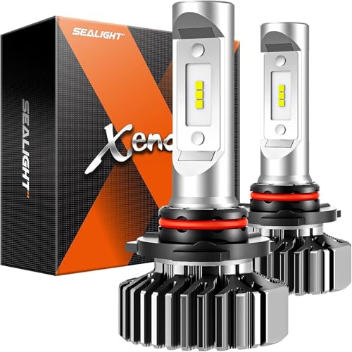 Image of SEALIGHT 9005 Bulbs Upgraded 40,000LM 800% Super Bright, 1:1 Size, 6000K Cool White Fog Light, 50000Hrs Long Service Life, Plug and Play, Pack of 2