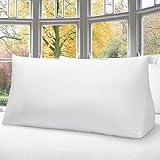 Cheer Collection Super Comfortable and Plush Wedge Pillow for Reading in Bed or Sleep Elevation