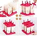 6 Popsicle Molds Bpa Free, Popsicle Molds Tupperware, Easy To Use, Homemade Popsicle Molds in 2 colors,Popsicle Maker, Popsicle Maker Bpa Free,6 Popsicle Maker 100% GUARANTEED+FREE RECIPE EBOOK (Pink)