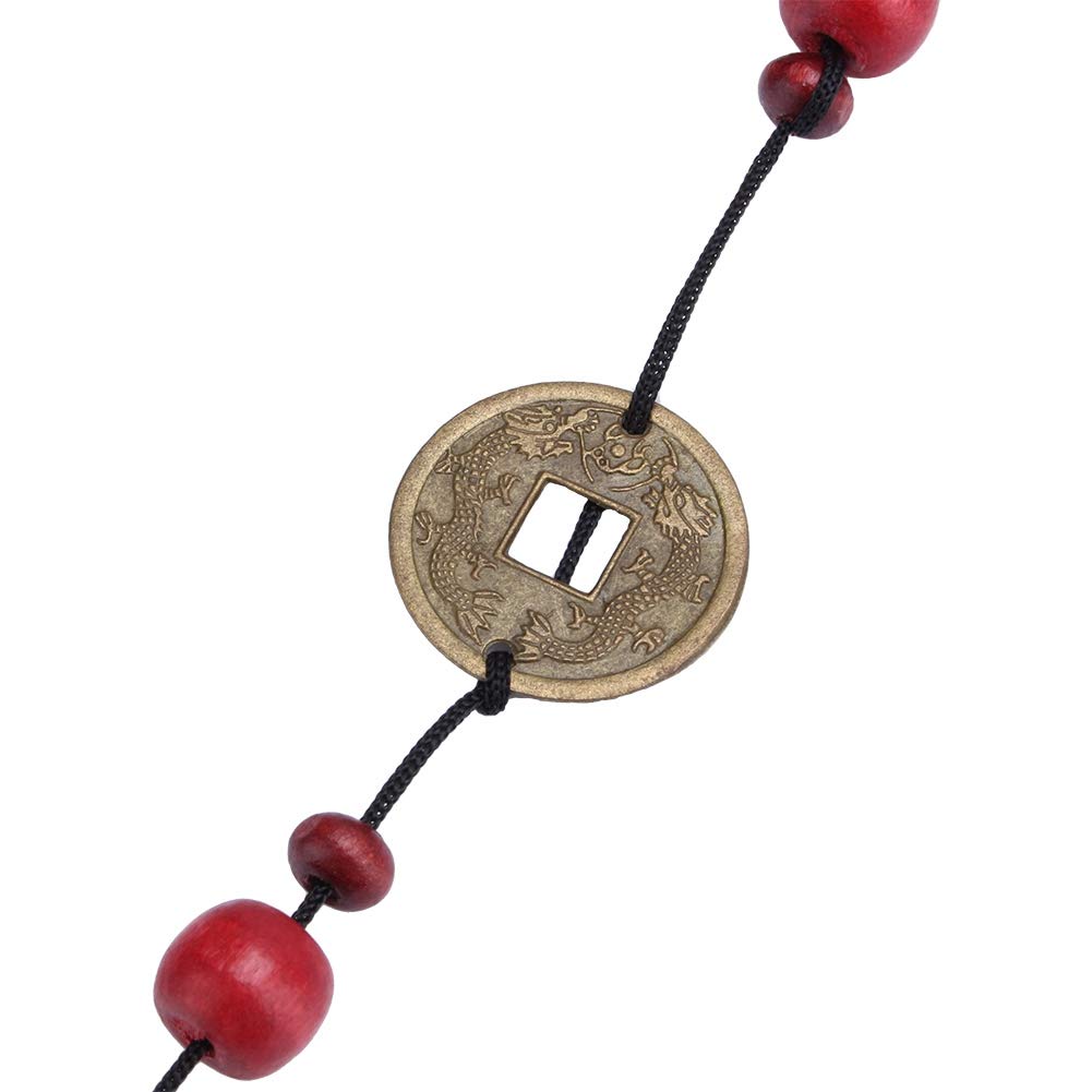 4 metalowe rurki wiatrowe dzwonki z 5 miedzianymi dzwonkami, tradycyjny retro chiński dzwonek wiatrowy z brązu do ogrodu, życia na świeżym powietrzu, chińskiego Feng Shui,