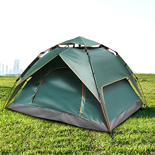 Carpa automática doble cubierta impermeable para 4 personas miniatura 6