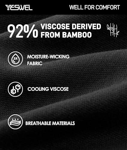 Men's Underwear Boxer Briefs, Cool Viscose Made from Bamboo, Moisture Wicking Breathable Soft Comfort Pouch 4 Pack2