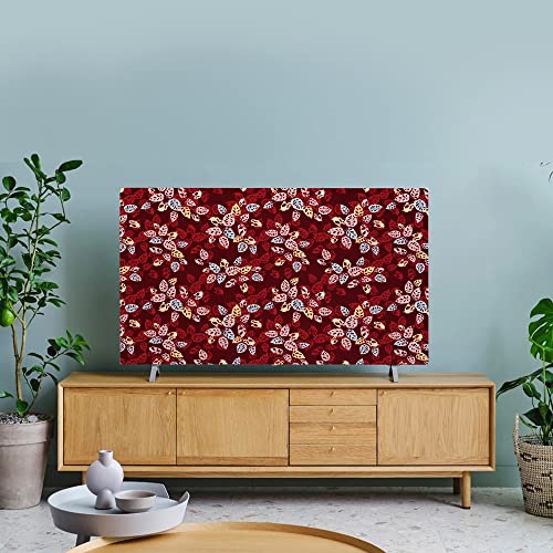 Image of Glassiano Marigold Dustproof Printed 58 inch LED TV Cover Screen Protector Compatible for All Models, Print 03