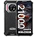 OUKITEL WP19 Rugged Smartphone Unlocked, 21000mAh Battery 8GB 256GB Android 12 Cell Phone, 64MP Camera 20MP Night Vision, 6.78
