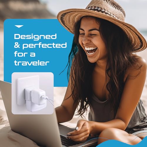 Image of Israel, Palestine Travel Adapter Plug by Ceptics with Dual USA Input - Type H (3 Pack) - Ultra Compact- Safe Grounded Perfect for Cell Phones, Laptops, Camera Chargers and More (CT-14)