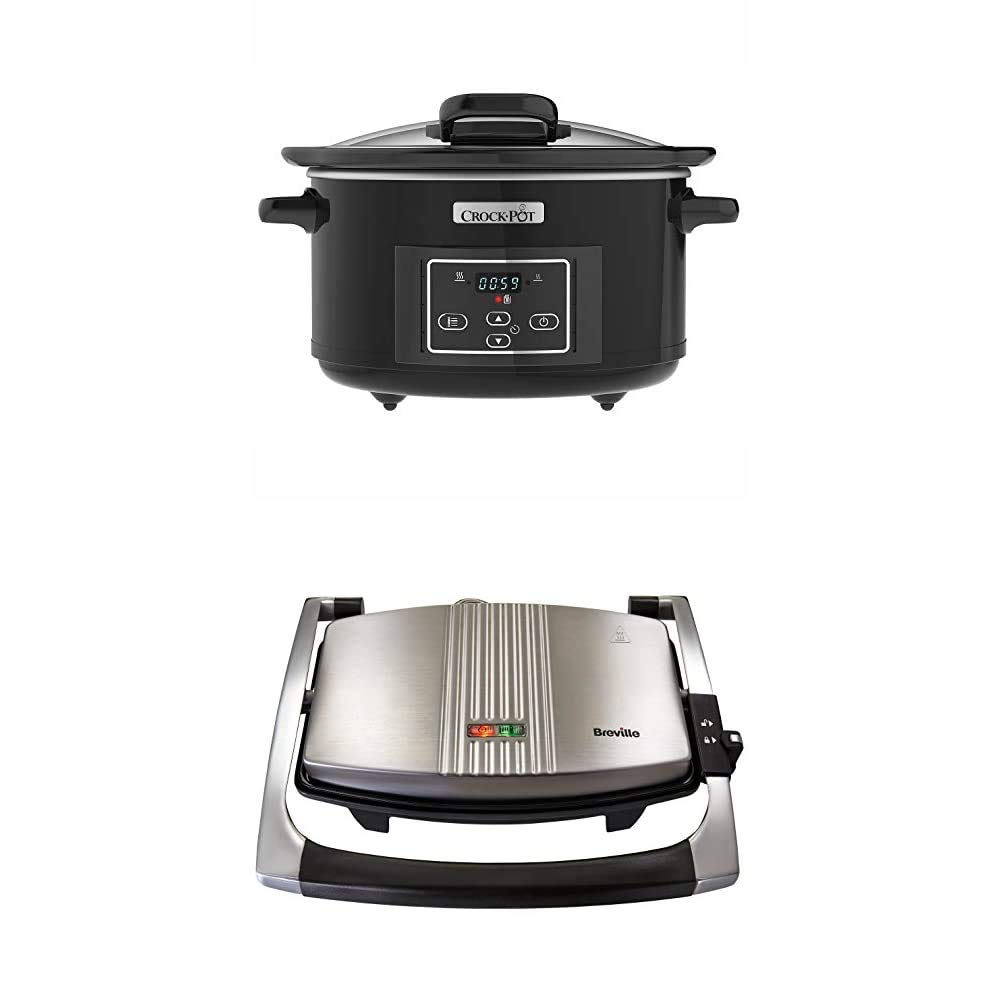 Buy Breville Sandwich/Panini Press and Toastie Maker, 3Slice + Serve