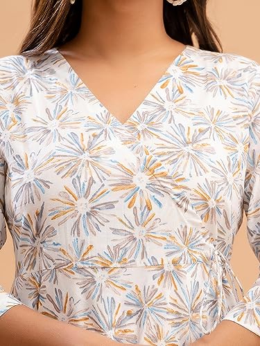 Image of feranoid Women Cotton Angrakha Kurti