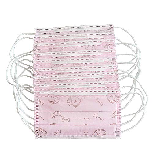 10pcs Disposable Másk 3 Layer Face Cover with Safety Certification Instructions Animal Pattern