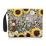 Biyejit Kreuzschlitz-Buchhülle mit Vordertasche, waschbare Buchumschläge für Taschenbuch, 30 x 23,9 cm, Buchliebhaber, Geschenke, Studenten, Schulbedarf, große Kapazität, Buchtaschen, Behälter