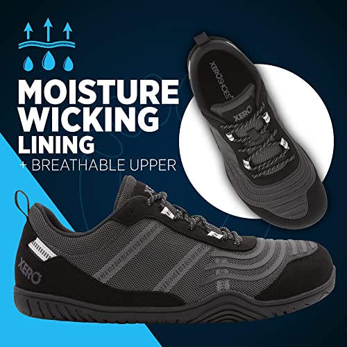 Xero Shoes Men’s 360 Cross Training Shoes, Zero-Drop With Rope Climbing Grip Ribs Asphalt #TOP5