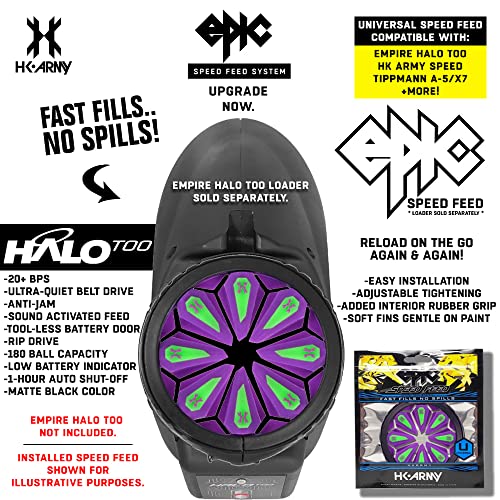 HK Army Universal Epic Speed Feed Paintball Loader Hopper Accessory - Neon - Thumbnail 6