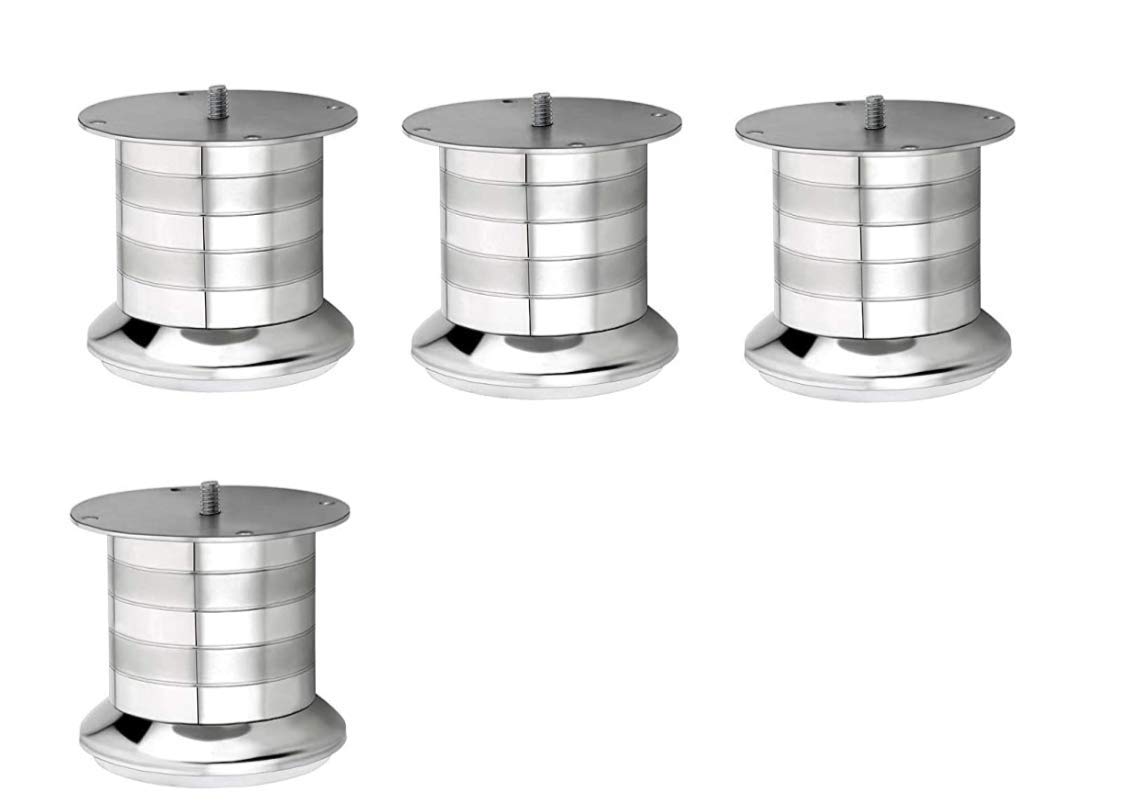 Steel Gold Stainless Steel Two-Tone Finish Round Model Sofa Leg 6 Inch Height (65 MM) (4 Piece, 6 INCH) (B08P4ZWNQY) Amazon Price History, Amazon Price Tracker