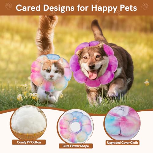 Image of Cat Collar Soft, Adjustable Soft Protective Neck Cats Recovery Cone After Surgery