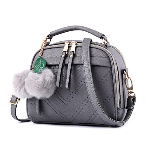 Hippolo Mujer Bolso de Mano pequeño Bolso de Hombro Bolsillos PU Piel Bolsillos Bolso Shopper