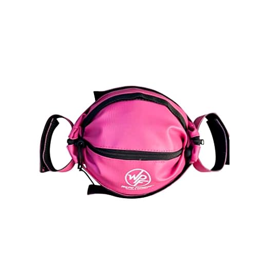 Adjustable WePo Straps Medicine Ball Cover for Weights, Bag for Balls, Sports Ball Bag, Fitness Bag for Exercises Pink