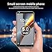 Unlocked 3G Cheap Mobile Phone with 5.0 inch HD Screen, 3500mAh Big Battery, 16GB ROM Android 9.0 Dual SIM Dual Standby, Support WiFi/Bluetooth/Face ID (White)