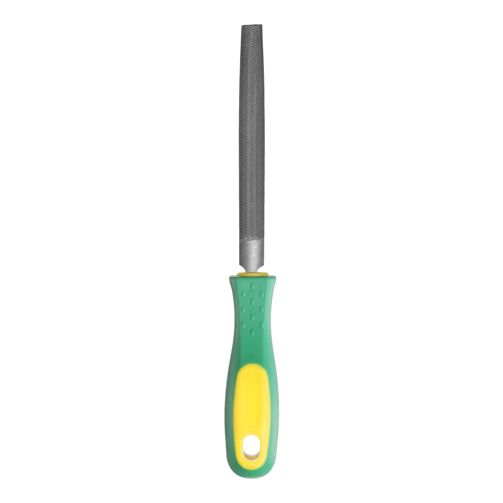 sourcing map 6" Half Round Medium Cut File Double Cut Teeth Bastard Metal File High Carbon Steel T12 with PP Handle for Metal Wood Tool Sharpener, Gray