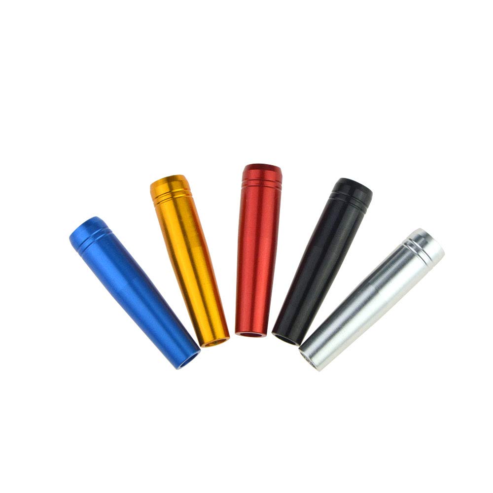 SHARROW 12pcs Tir à l'arc Flèche Insert en Aluminium Connecter la Pointe de Flèche pour Flèches en Bois de 8 mm Flèches en Bambou