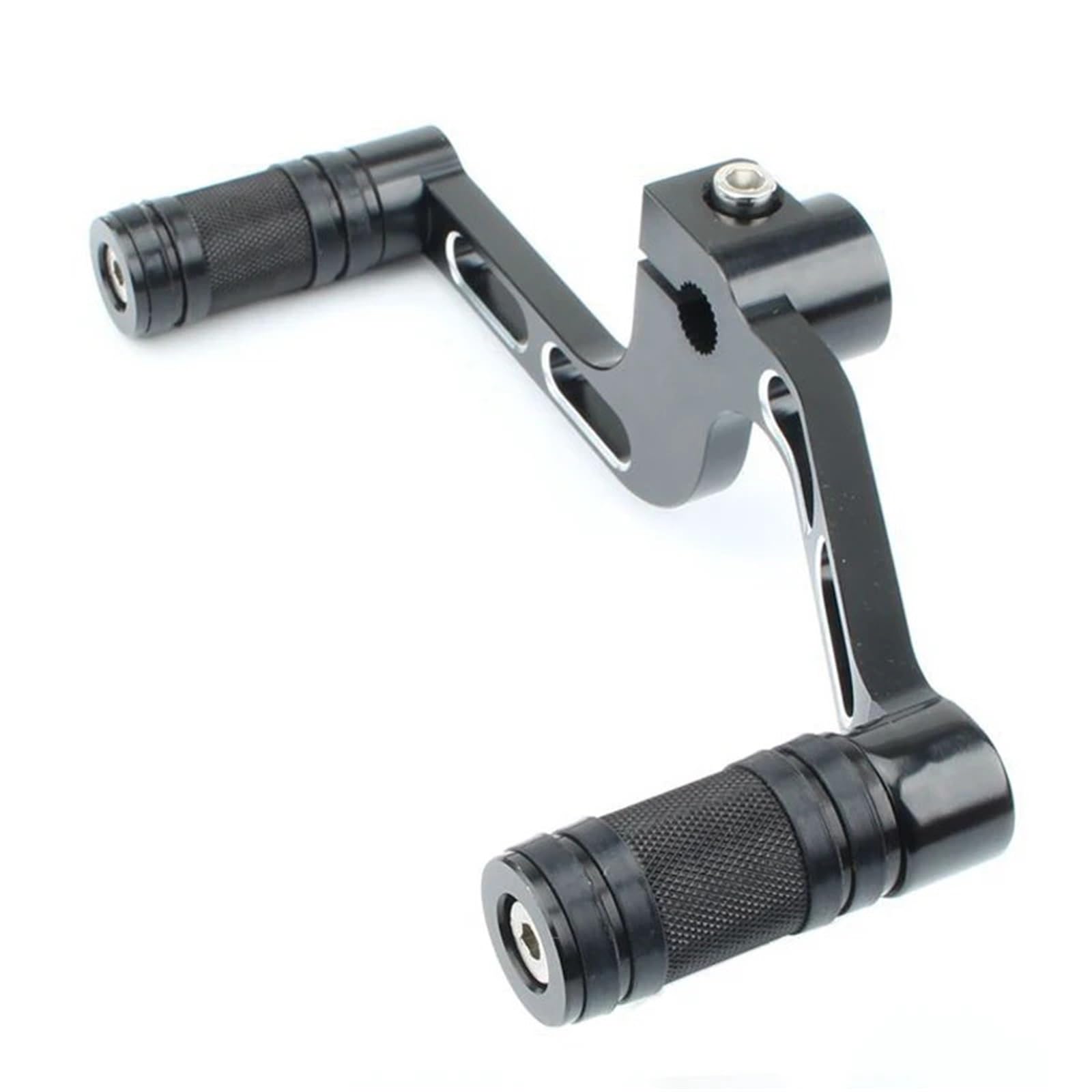 Lkhjdbiy A-Black Shift Peg Motorcycle Aluminum Gear Shifter Lever Shift Peg Toe Heel Kit Footpegs Fit For Harley Davidson Sportster Xl883 Xl 1200 Heel Toe Shifter Levers(A-Black)