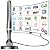 2026 Antenna for Smart TV Without Cable, TV Antenna Indoor Long Range with Strong Magnetic Base for Easy Installation, Support 4K 1080p VHF/UHF/DAB Radio and All TVs