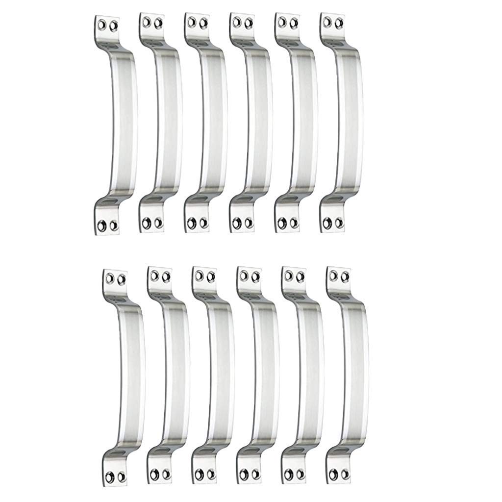 MAP Stainless Steel Door and Window Handle - Diagonally Shaded - 6 Inch Pack of 12 PC (B08SKHWF86) Amazon Price History, Amazon Price Tracker