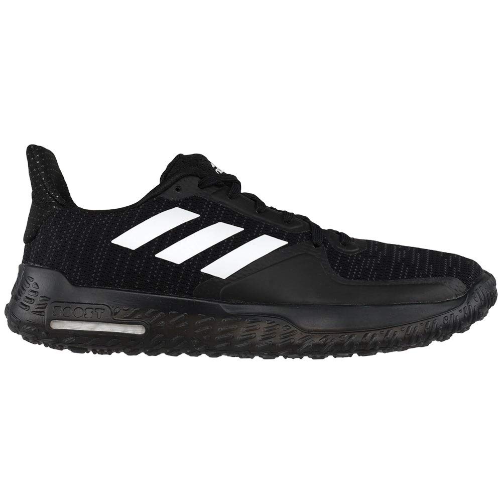 adidas Womens Fit Trainer, Black/White/Grey, 6 Medium