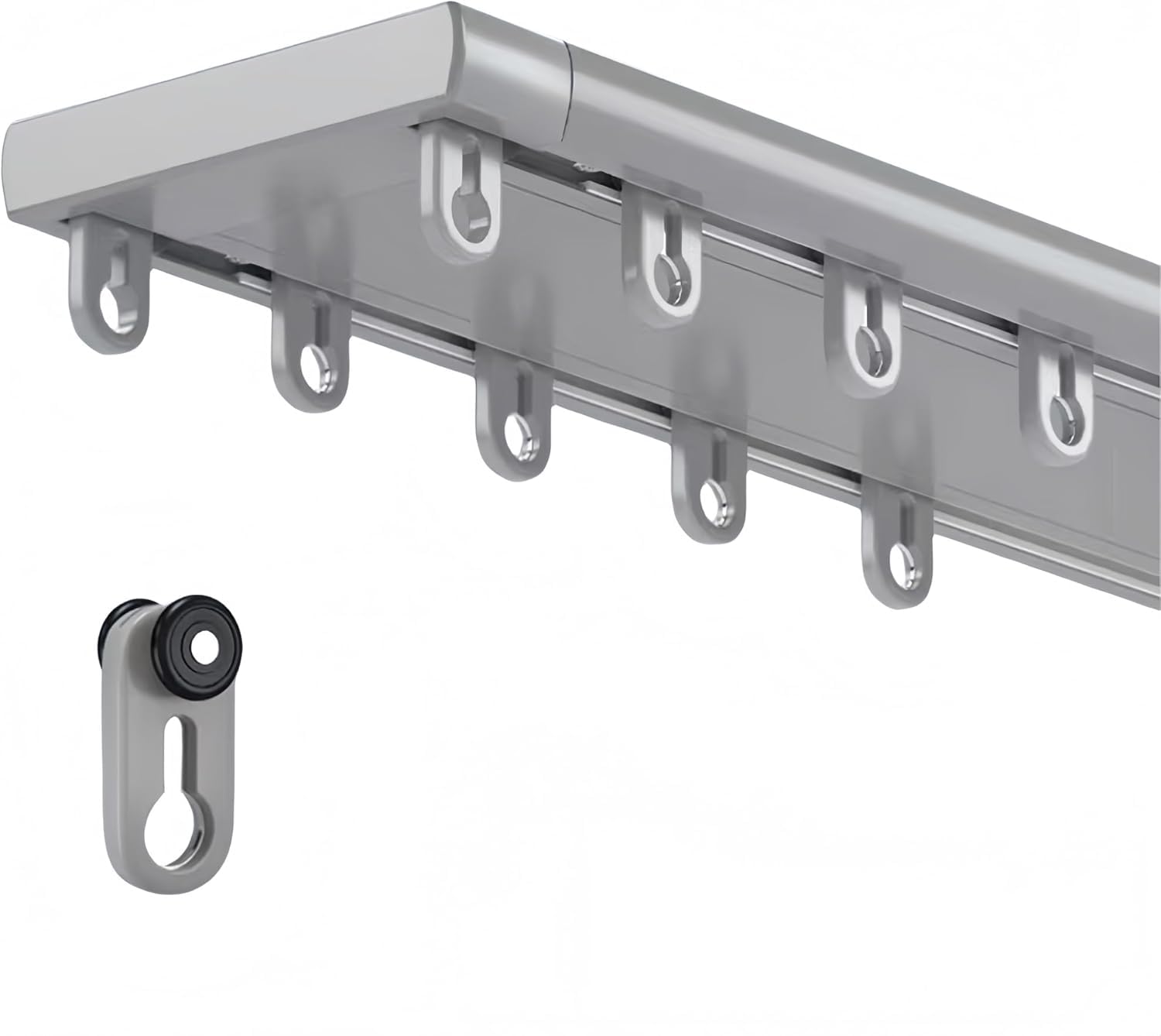 Rails de rideau de plafond durables avec glissement fluide sans effort