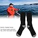 Heated Socks, Winter Warm Thermal Socks, 3 Heat Settings Battery Heated Socks, Electric Heating Socks for Men Women Camping Fishing Cycling Skiing Hiking(Black)