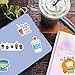 Cute Coffee Cup Stickers, 50PCS Funimost Vinyl Waterproof Stickers for Water Bottle Laptop, Scrapbook, Cups, Funny Coffee Accessorise Decals for Kids Teens Adults, Party Supplies
