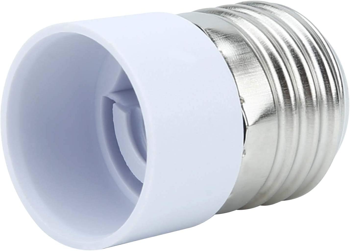 Adaptateur Blanc B22 Vers E14 - Plastique - Pour Convertir Douille De Lampe - 42x28mm