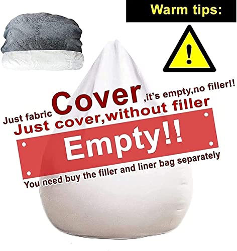 ALIPC Klassischer Sitzsack aus Kunstpelz „Kenai“, Kunstfell, Groß, Sitzsäcke für das Wohnzimmer, Schlafzimmer, Sitzsäcke… – Bild 7